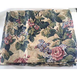 NEW Vintage Tailored Balloon Valance Verona Dan River Pink Floral Rose 84x15